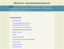 Tablet Screenshot of advancetech-india.com